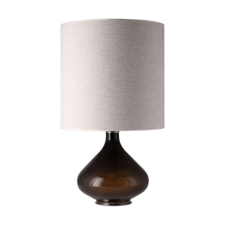 Flavia bordlampe sort lampefod, London Beige M Flavia Lamps