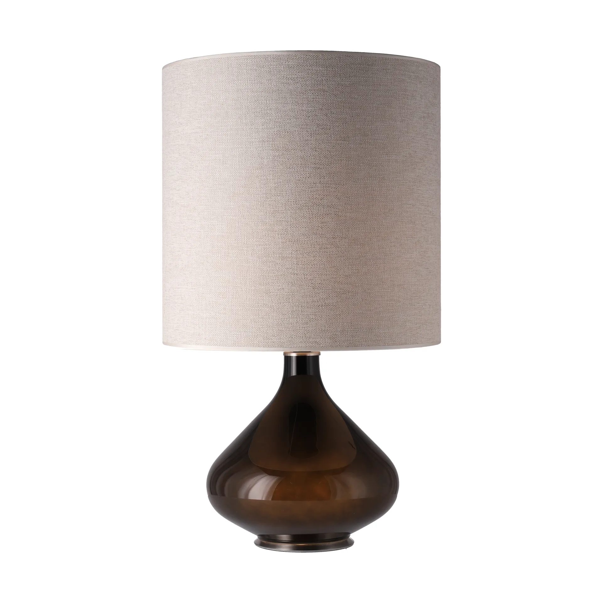 Flavia bordlampe sort lampefod, London Beige M Flavia Lamps