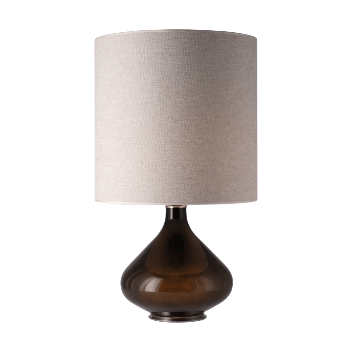 Flavia bordlampe sort lampefod, London Beige M Flavia Lamps