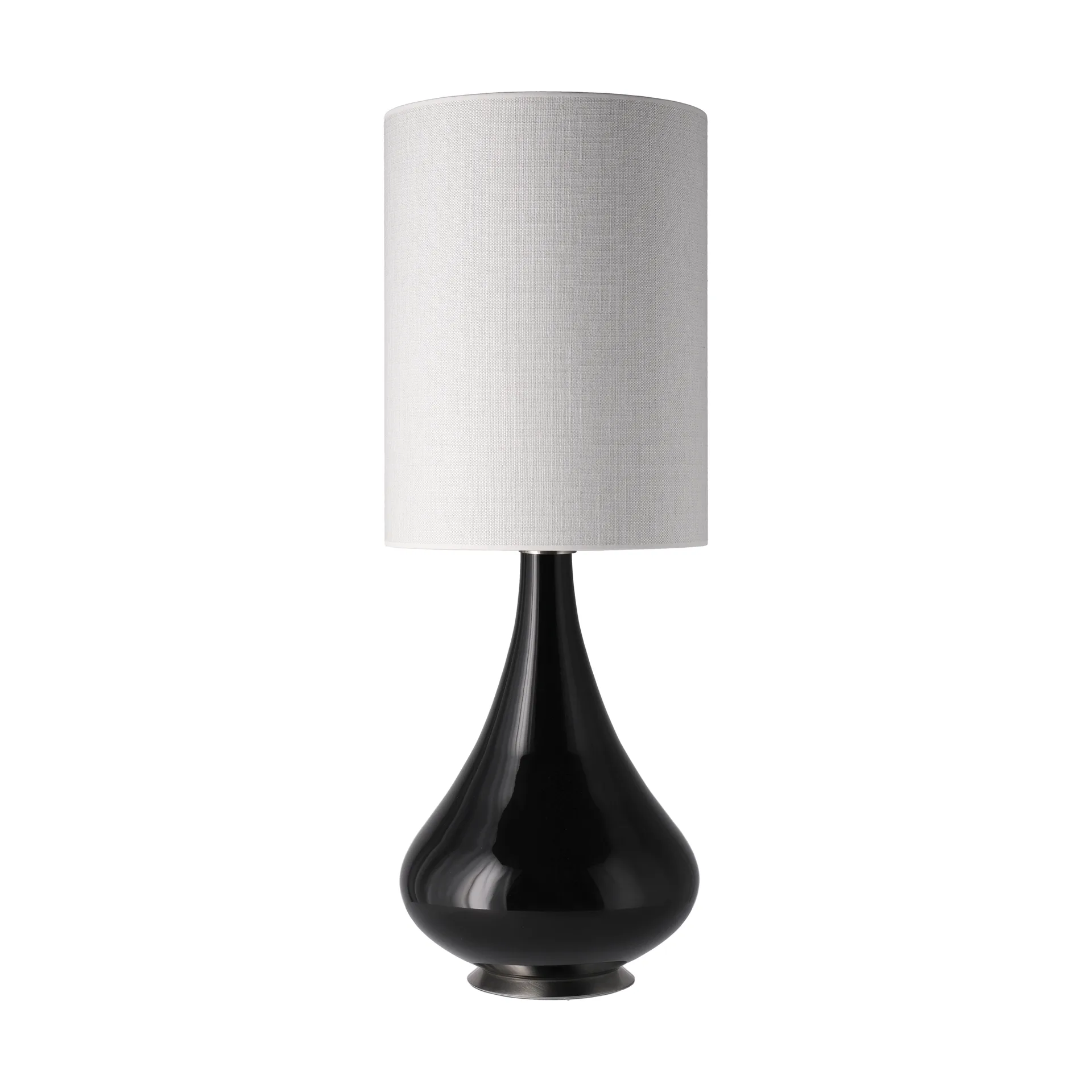 Renata bordlampe sort lampefod, Babel Beige L Flavia Lamps