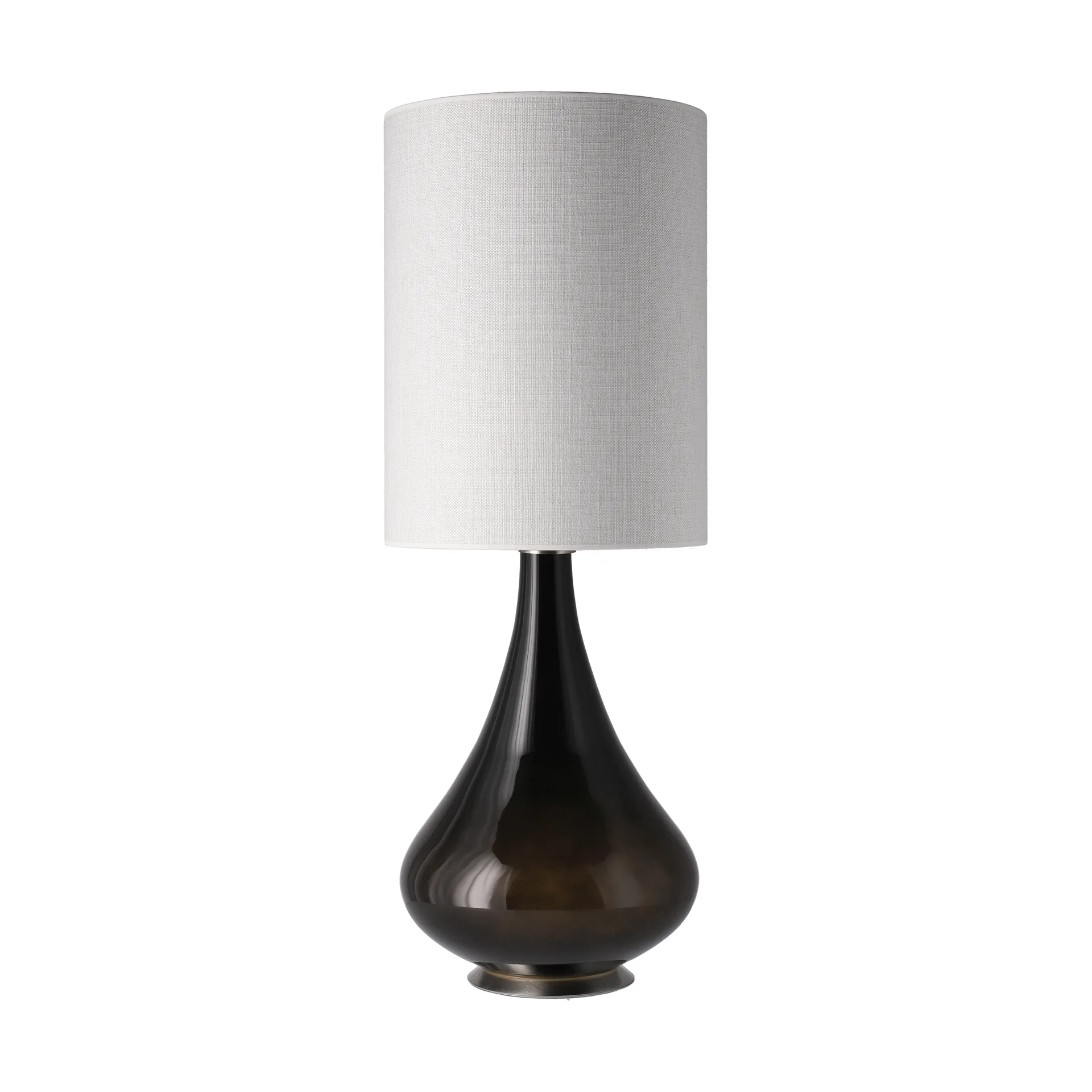 Renata bordlampe sort lampefod, Babel Beige L Flavia Lamps