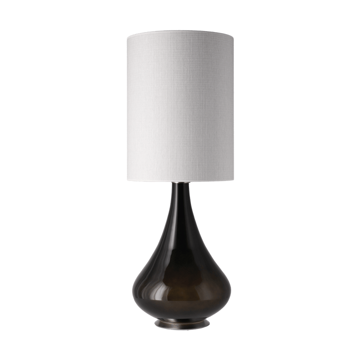 Renata bordlampe sort lampefod, Babel Beige L Flavia Lamps