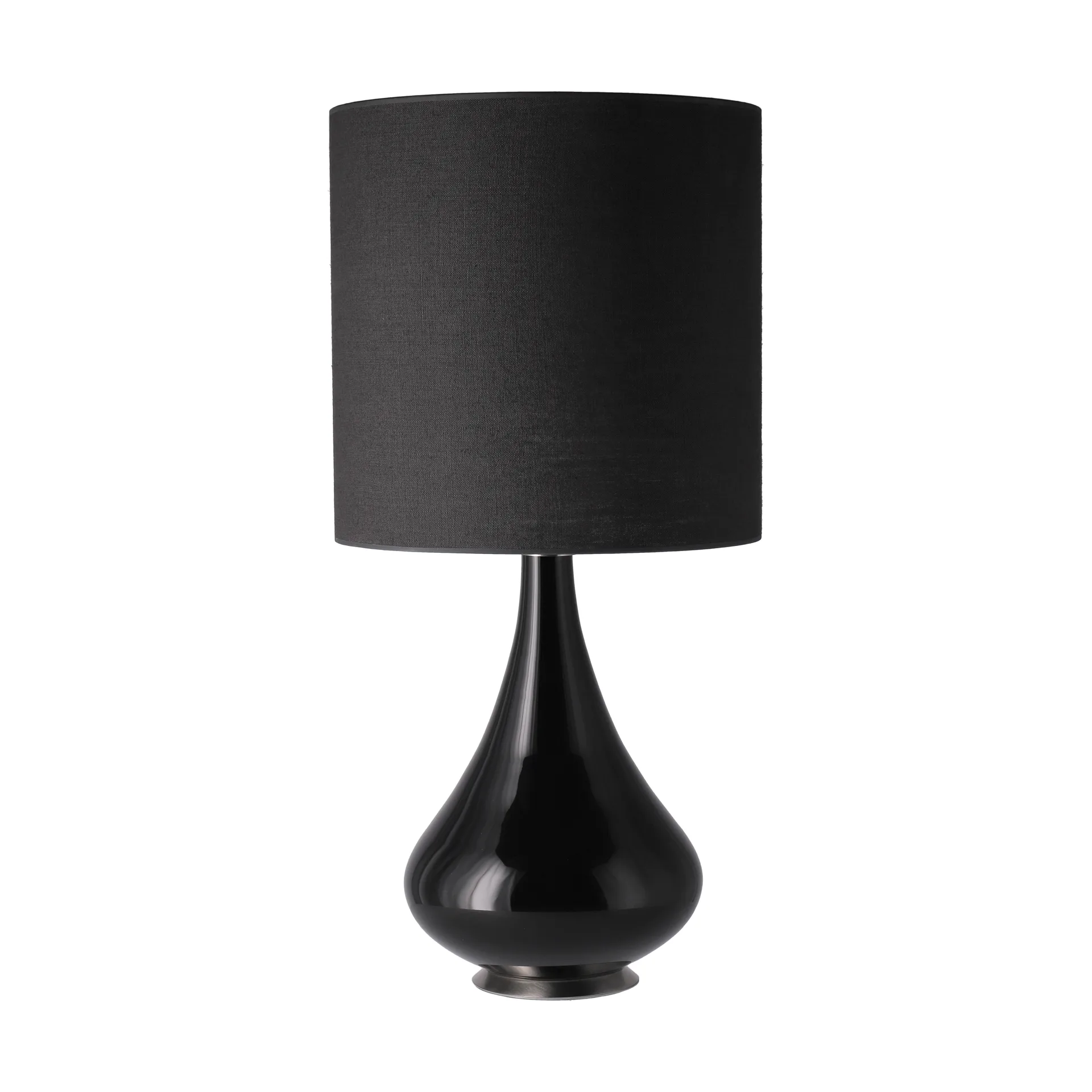 Renata bordlampe sort lampefod, Lino Negro M Flavia Lamps