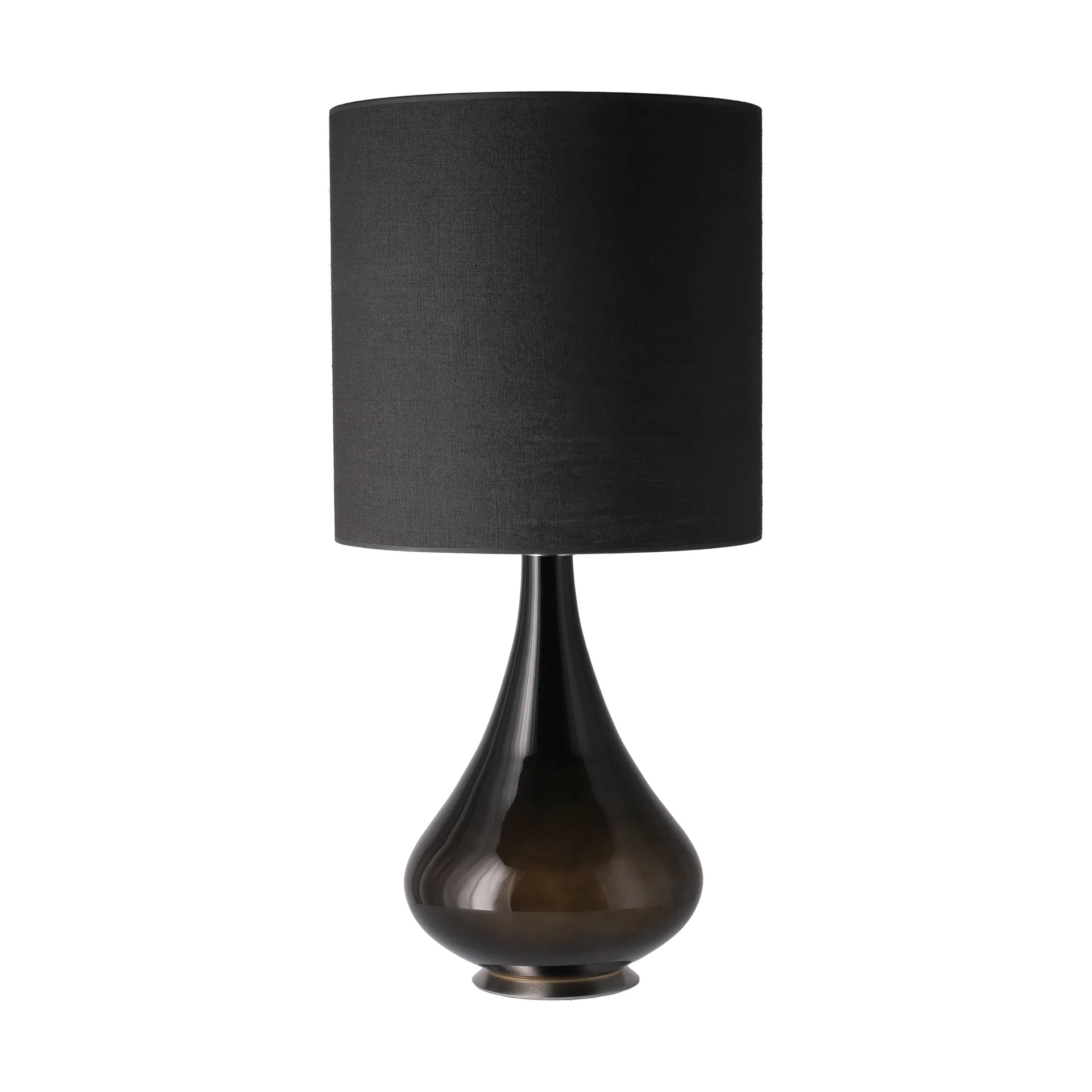 Renata bordlampe sort lampefod, Lino Negro M Flavia Lamps