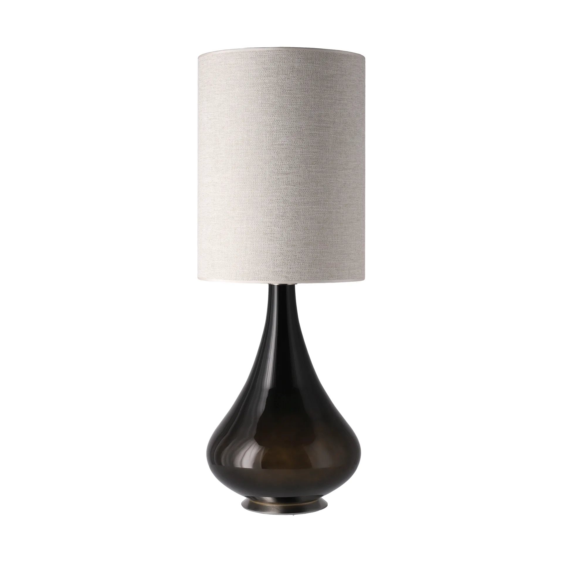 Renata bordlampe sort lampefod, London Beige L Flavia Lamps