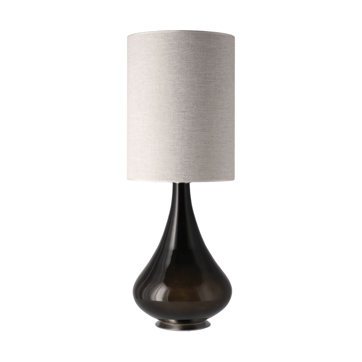 Renata bordlampe sort lampefod, London Beige L Flavia Lamps