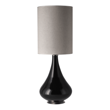 Renata bordlampe sort lampefod - Milano Tostado L - Flavia Lamps