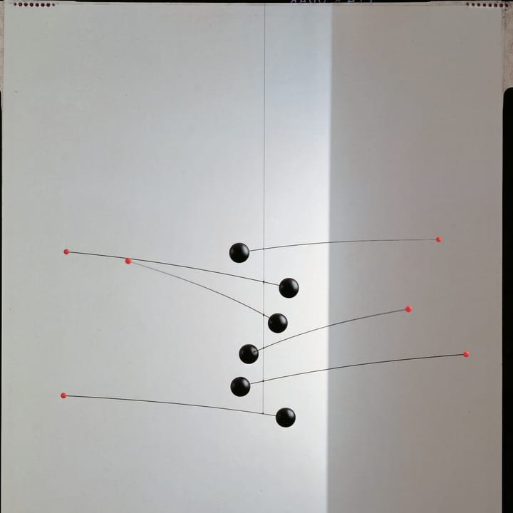 Futura mobile, sort-rød Flensted Mobiles