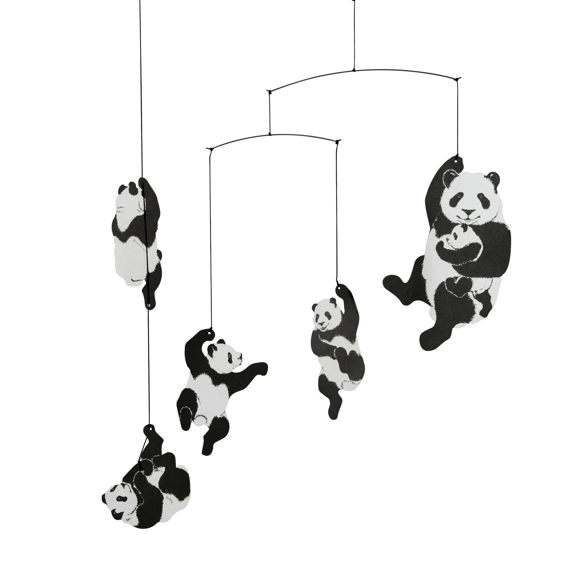 Panda uro, sort/hvid Flensted Mobiles