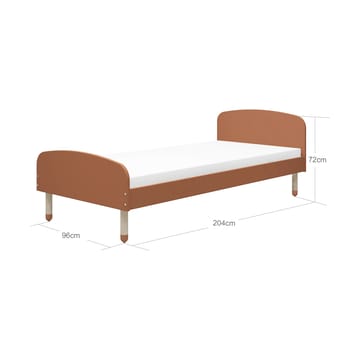 Dots enkeltseng 96x204 cm - Rose - FLEXA