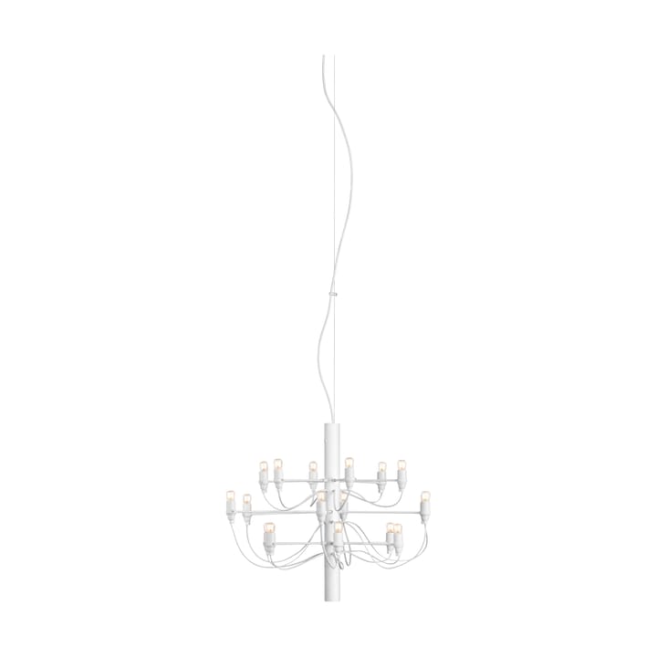 2097 Sarfatti lysekrone LED - Matt hvid 18 stk. lampers - Flos