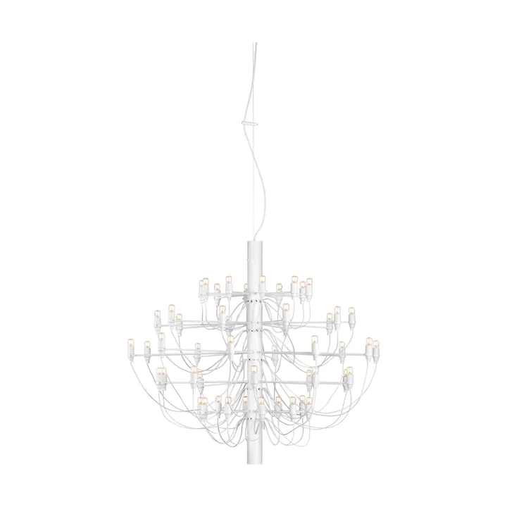2097 Sarfatti lysekrone LED - Matt hvid 50 lamper - Flos