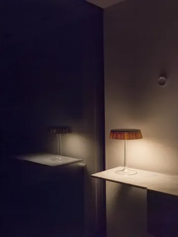 Bon Jour T bordlampe - Røgrå-matkrom toppen - Flos