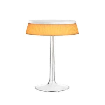 Bon Jour T bordlampe - White-soft stof skærm - Flos