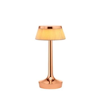 Bon Jour Unplugged bordlampe - Copper-fabric - Flos