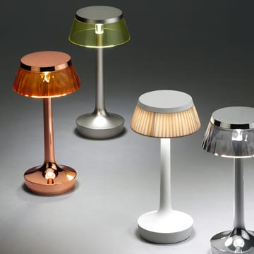 Bon Jour Unplugged bordlampe - Matt chrome-fumée - Flos