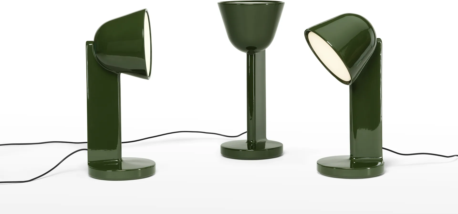 Céramique Down bordlampe, Moss green Flos