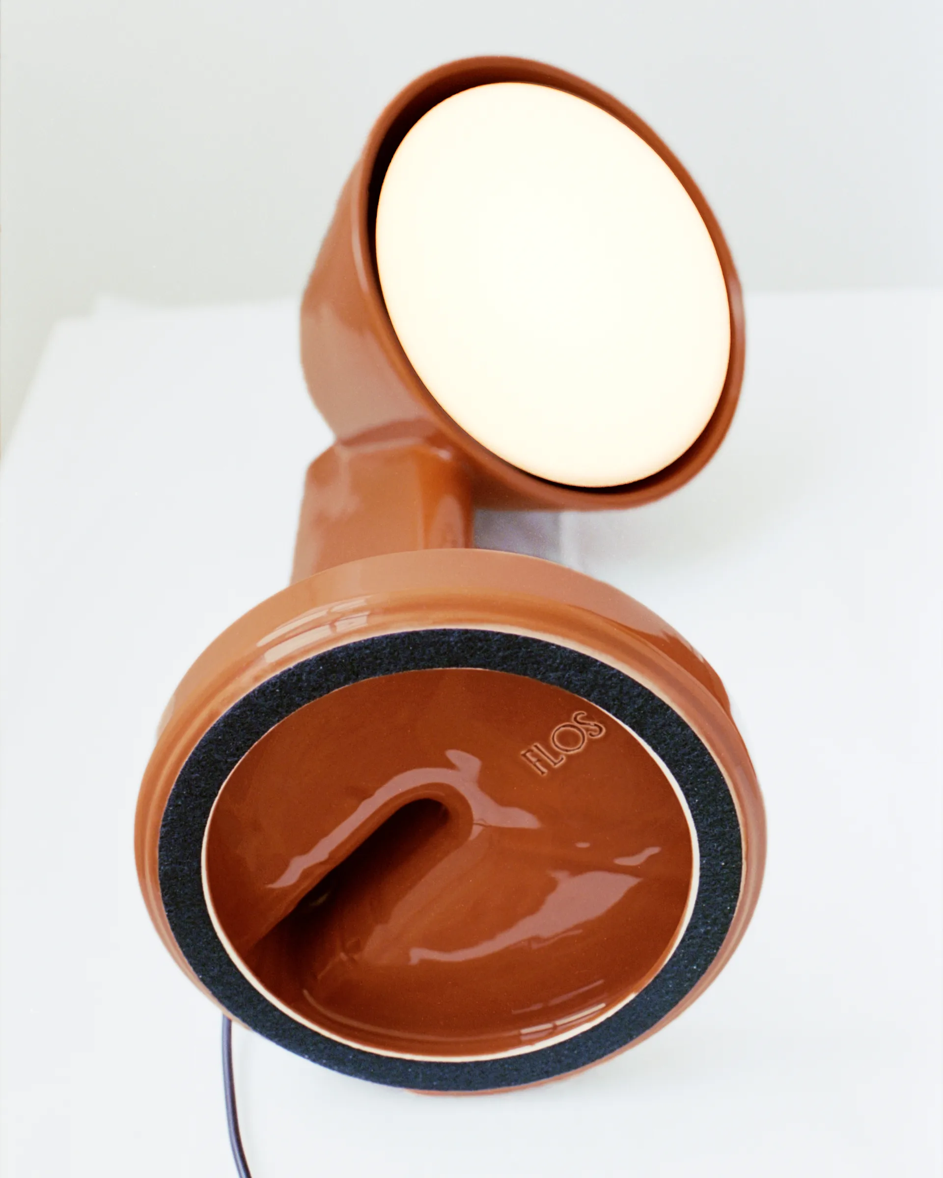 Céramique Down bordlampe, Rust red Flos