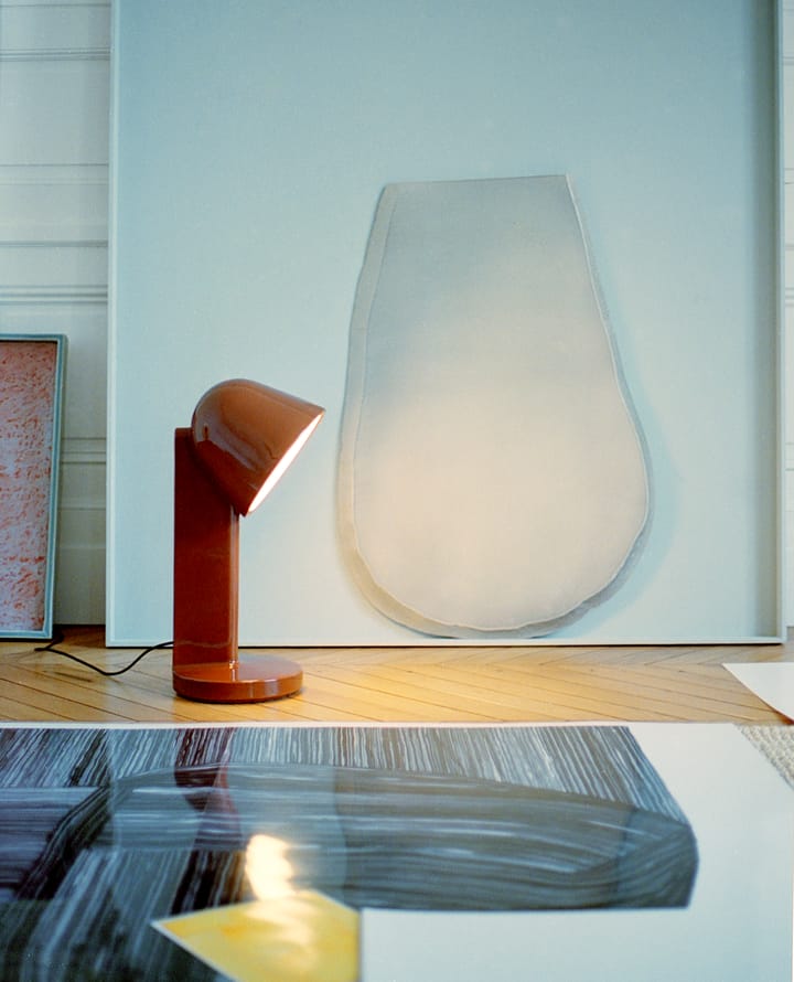 Céramique Down bordlampe, Rust red Flos