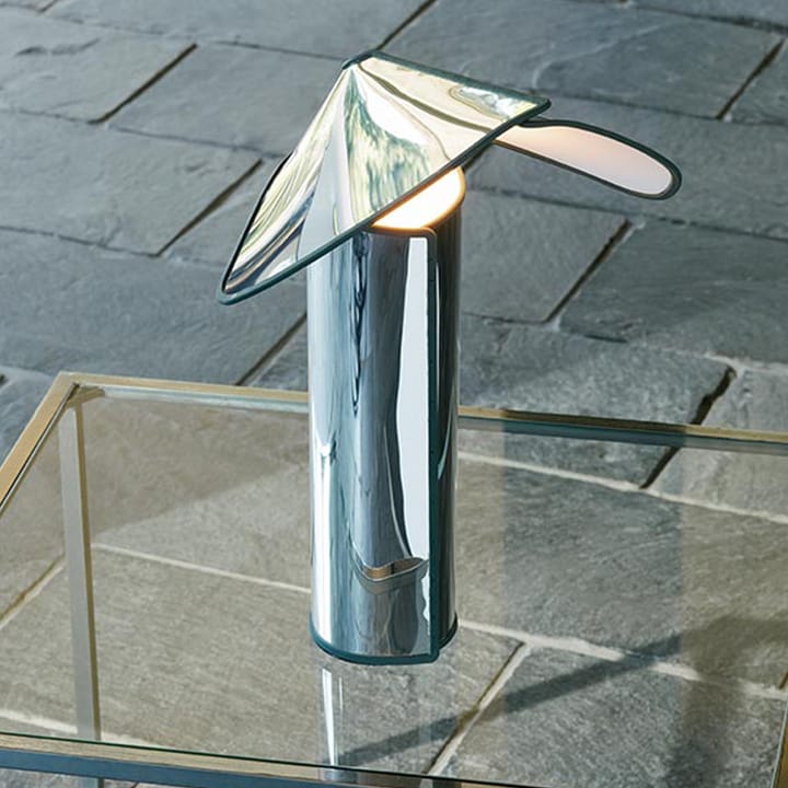 Chiara T bordlampe, Aluminium-antracit kant Flos
