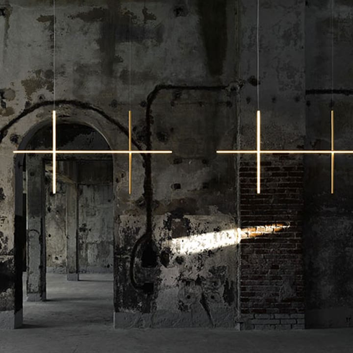 Coordinates S2 pendel, Messing Flos