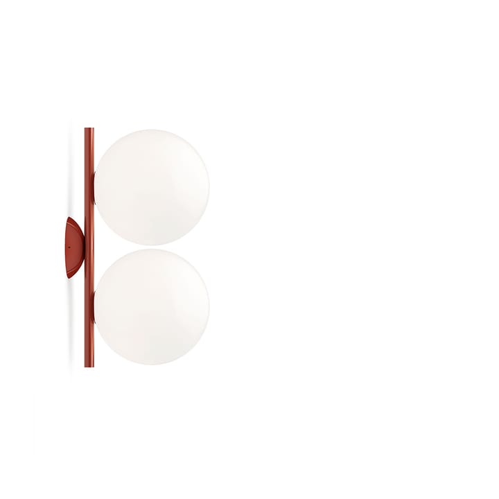 IC lights C/W1 Double væglampe - Bordeaux-opal - Flos
