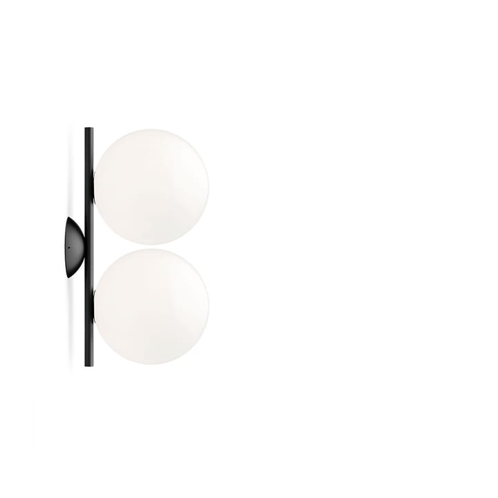 IC lights C/W1 Double væglampe - Sort-opal - Flos
