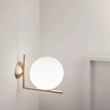 IC lights C/W1 væglampe - Krom-opal - Flos