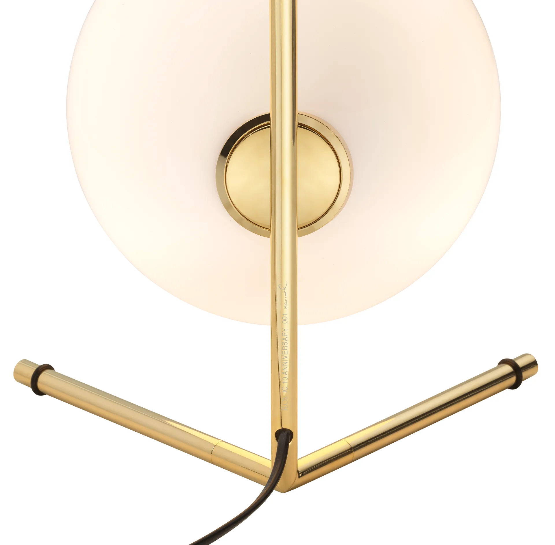 IC T1 Low bordlampe 38 cm, Gold Flos