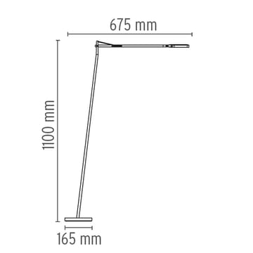 Kelvin F LED gulvlampe - Sort - Flos