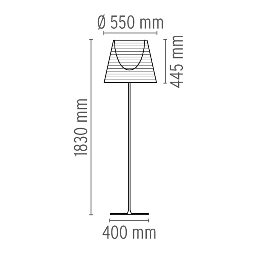 KTribe F3 gulvlampe, Bronze Flos