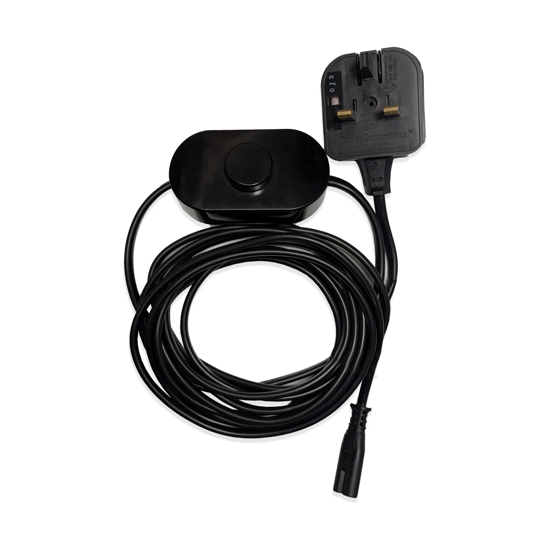 Maap kabel med afbryder og britisk stikprop, Reservedel Flos