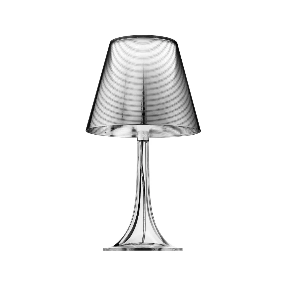 Miss K bordlampe, Sølv-transparent fod Flos