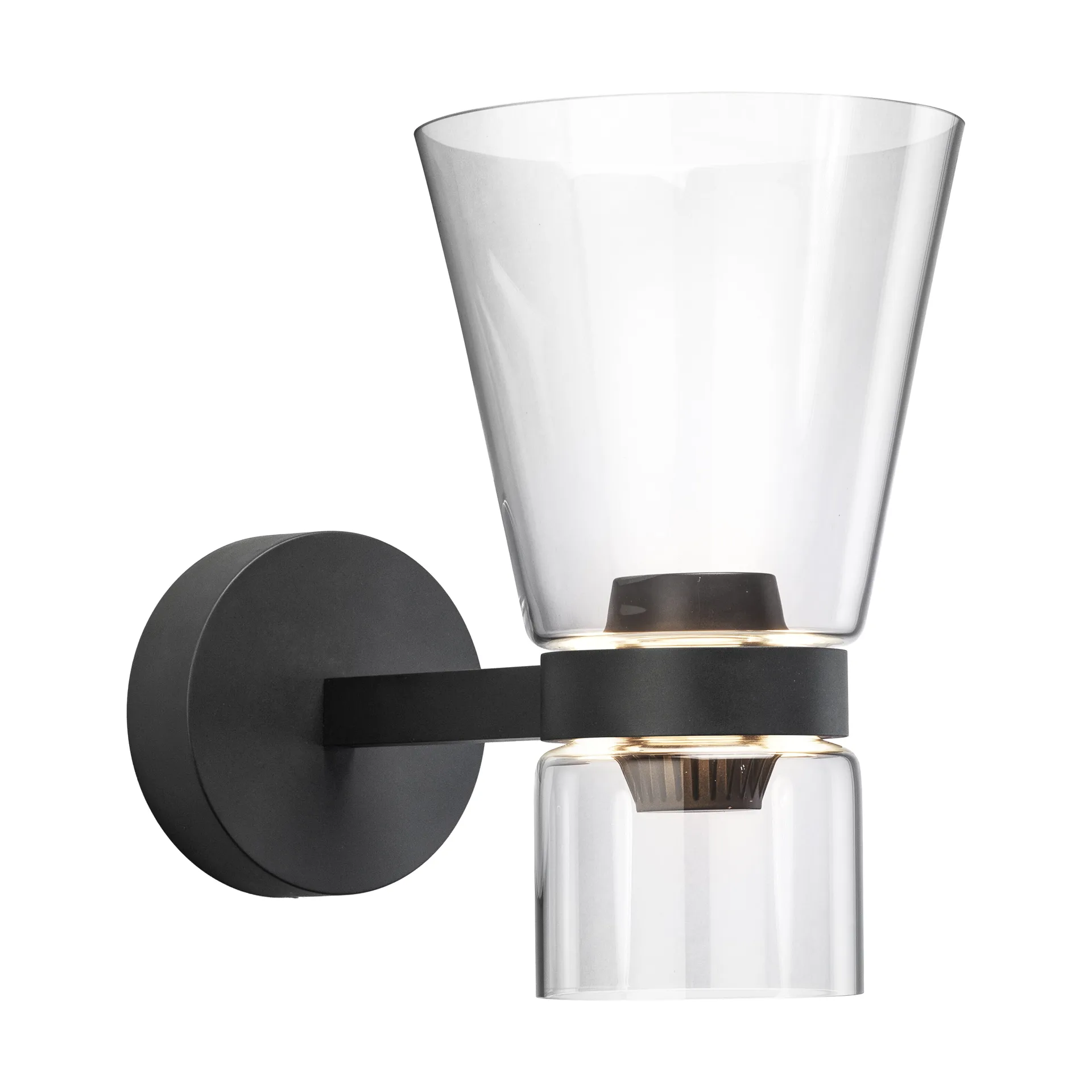 Nocturne Cone væglampe - sort,  Flos