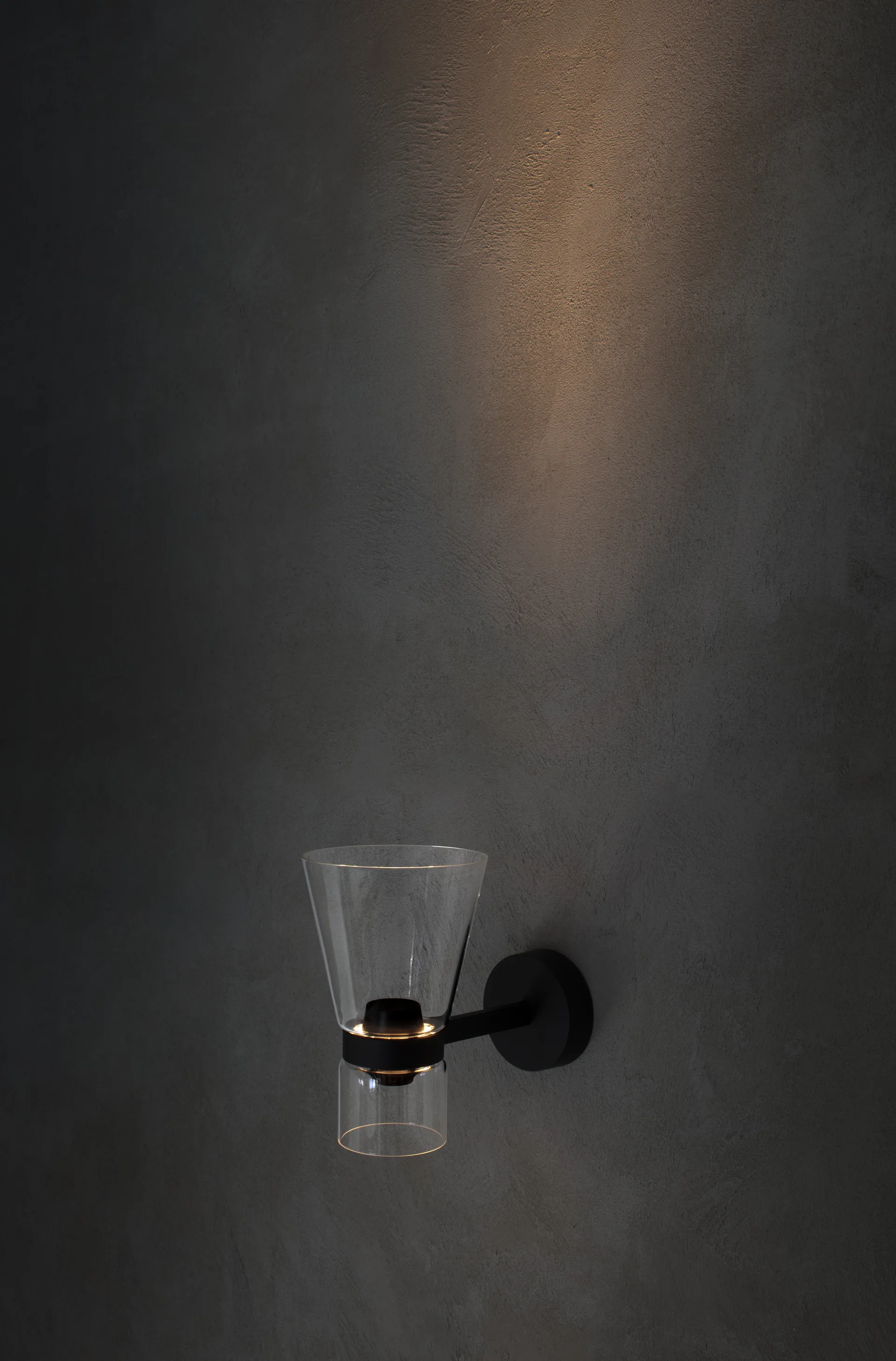 Nocturne Cone væglampe - sort,  Flos