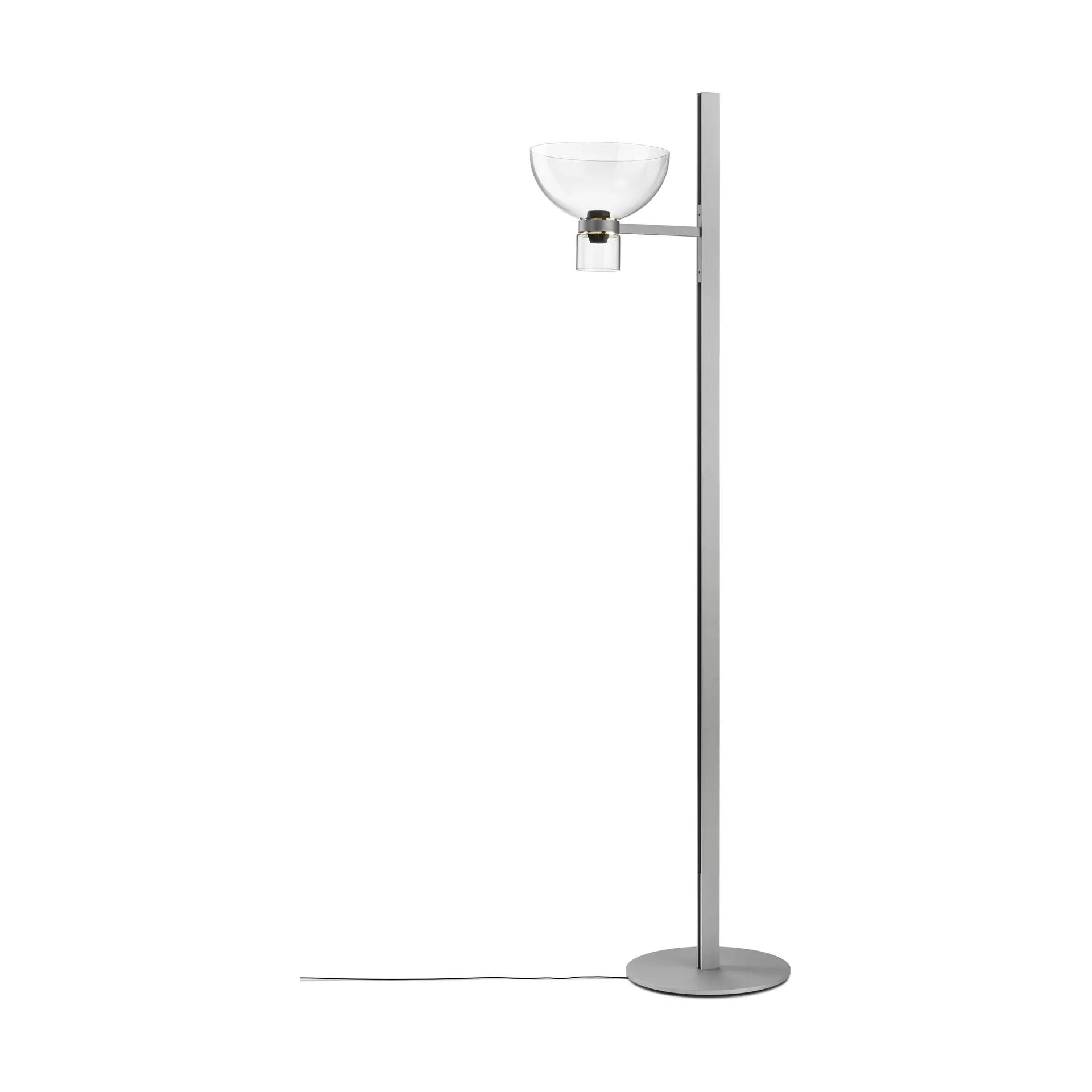 Nocturne F1 bowl gulvlampe - silver,  Flos