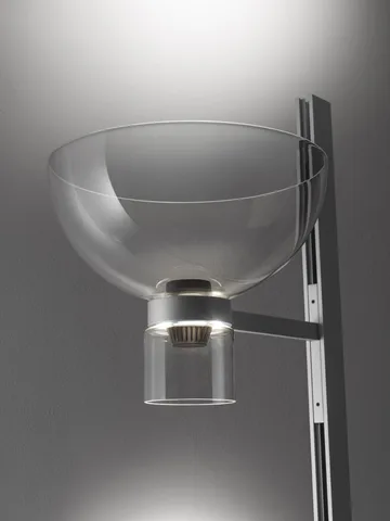Nocturne F1 bowl gulvlampe - silver - Flos