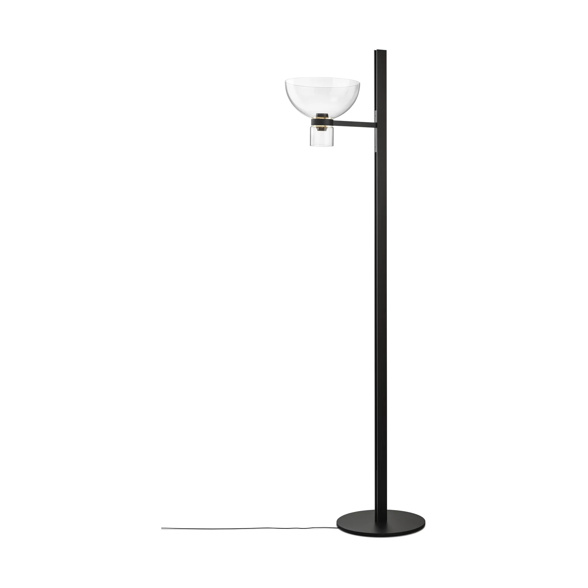 Nocturne F1 bowl gulvlampe - sort,  Flos