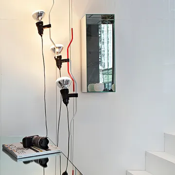 Parentesi gulv- og loftslampe - Nikkel - Flos