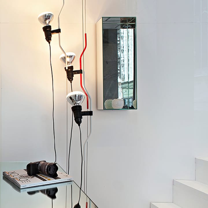 Parentesi gulv- og loftslampe, Sort Flos