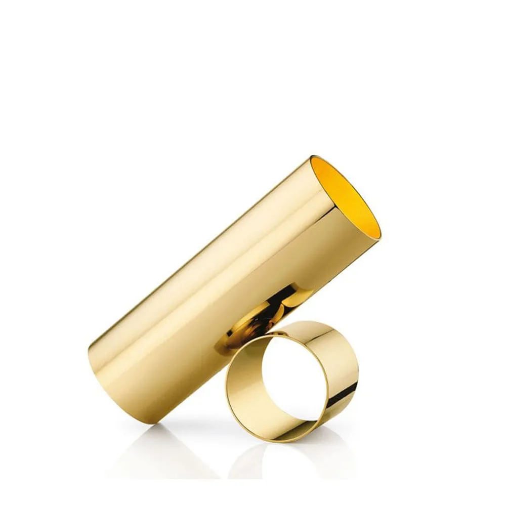 Sawaru gulvlampe, Guld Flos