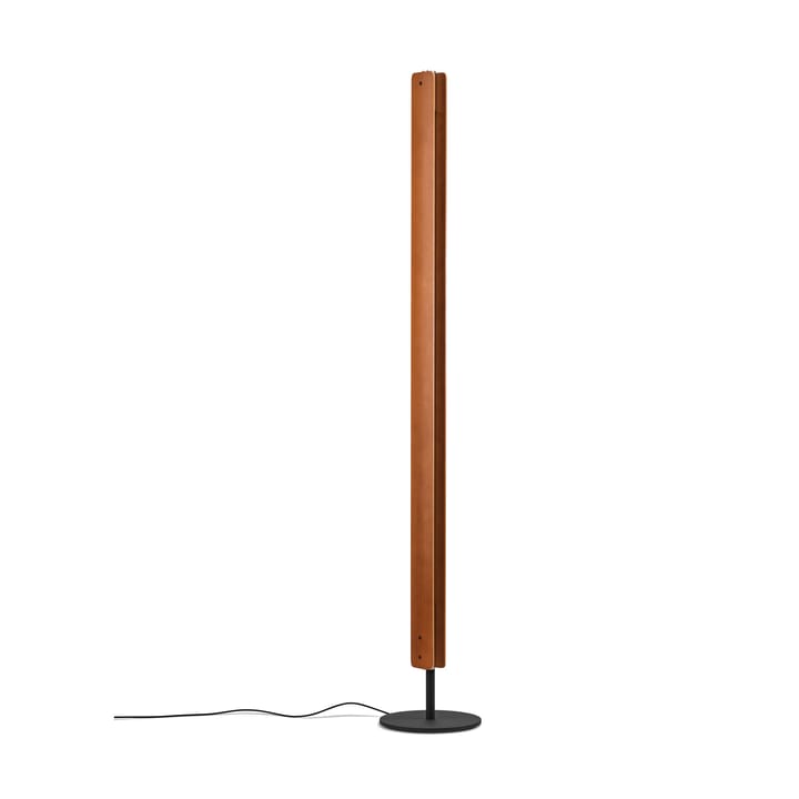 Seki-han gulvlampe 226 cm, Heat treatened ash-black metal Flos