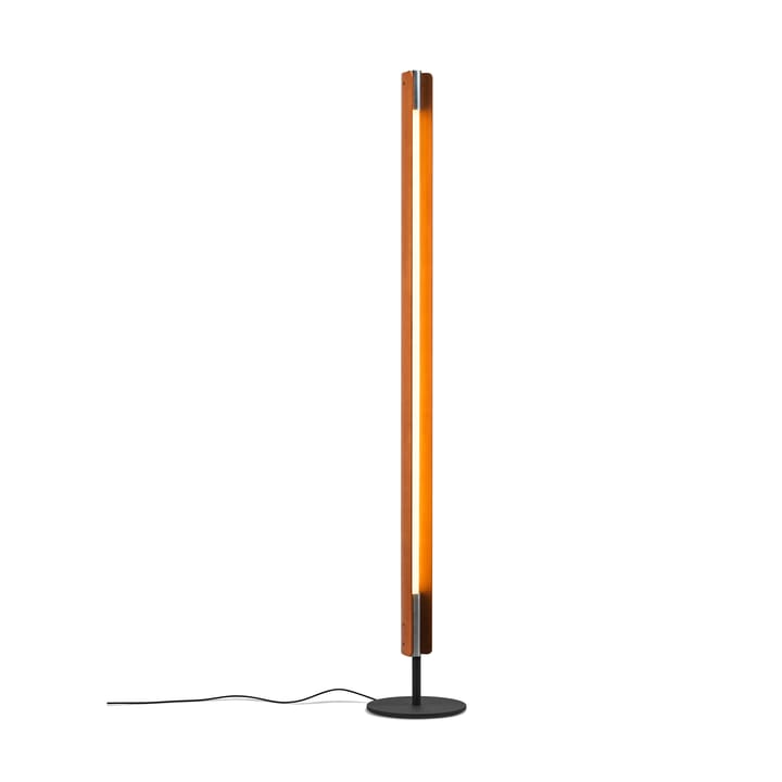 Seki-han gulvlampe 226 cm, Heat treatened ash-black metal Flos