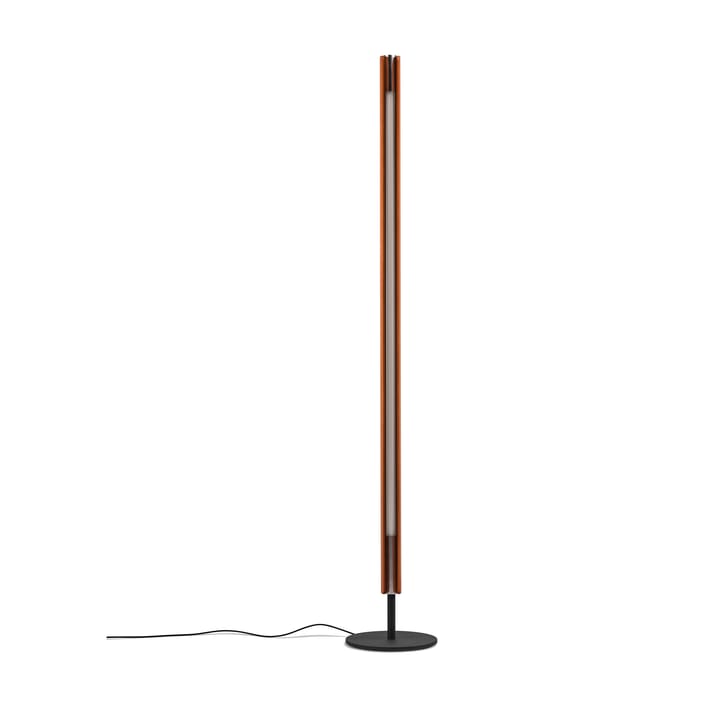 Seki-han gulvlampe 226 cm, Heat treatened ash-black metal Flos
