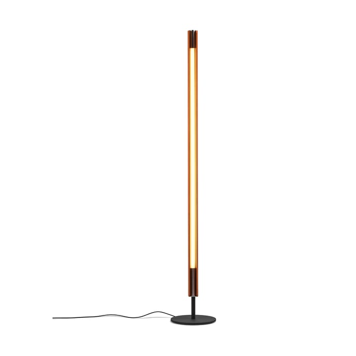 Seki-han gulvlampe 226 cm, Heat treatened ash-black metal Flos