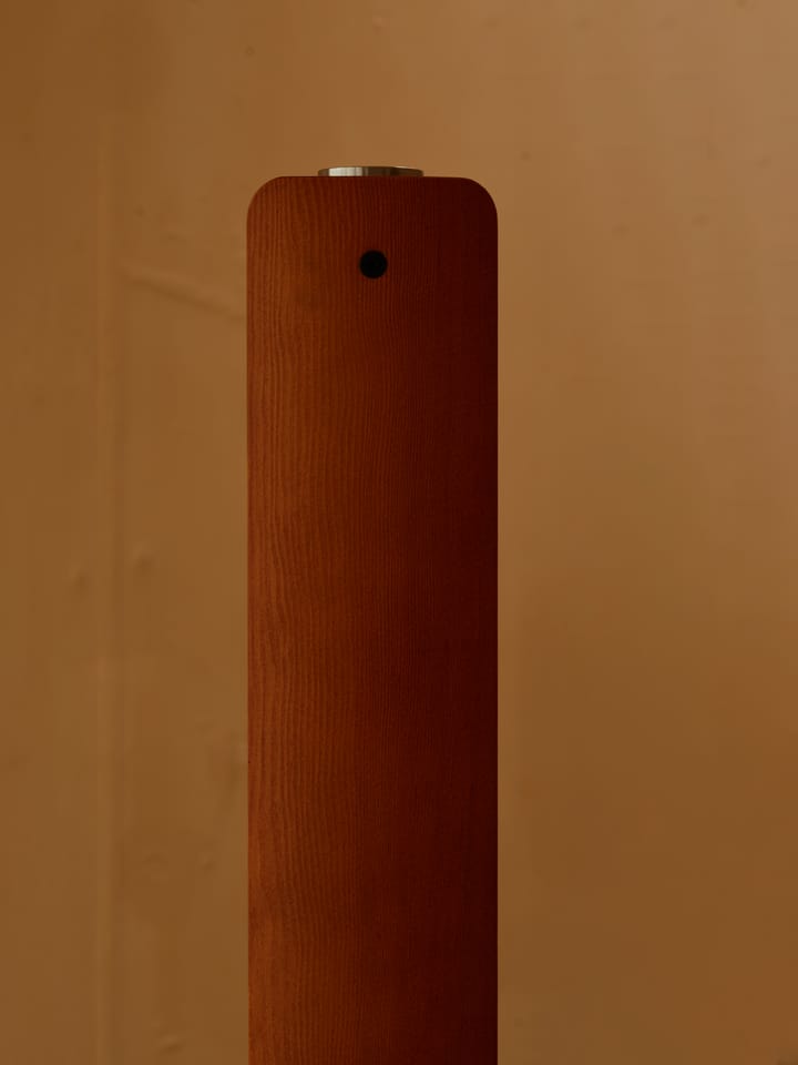 Seki-han gulvlampe 226 cm, Heat treatened ash-black metal Flos