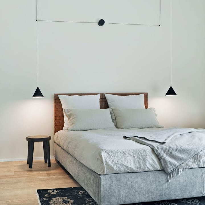 String Light Cone pendel, Sort, 12 m kabel Flos