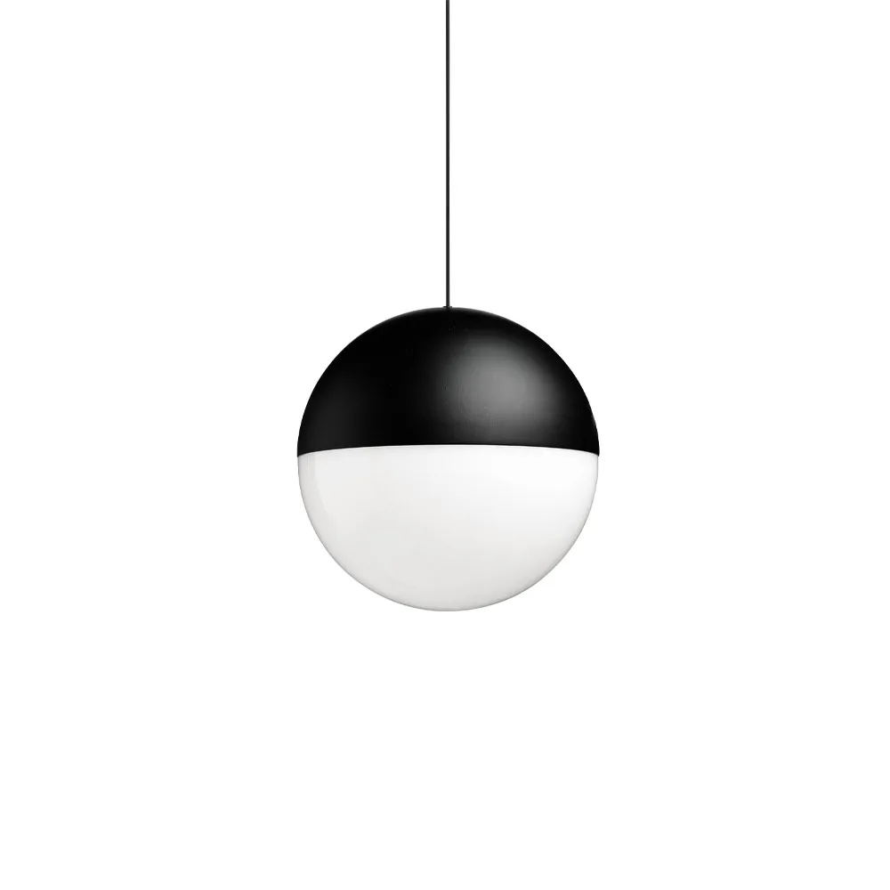 String Light Sphere pendel, Sort, 22 m kabel Flos