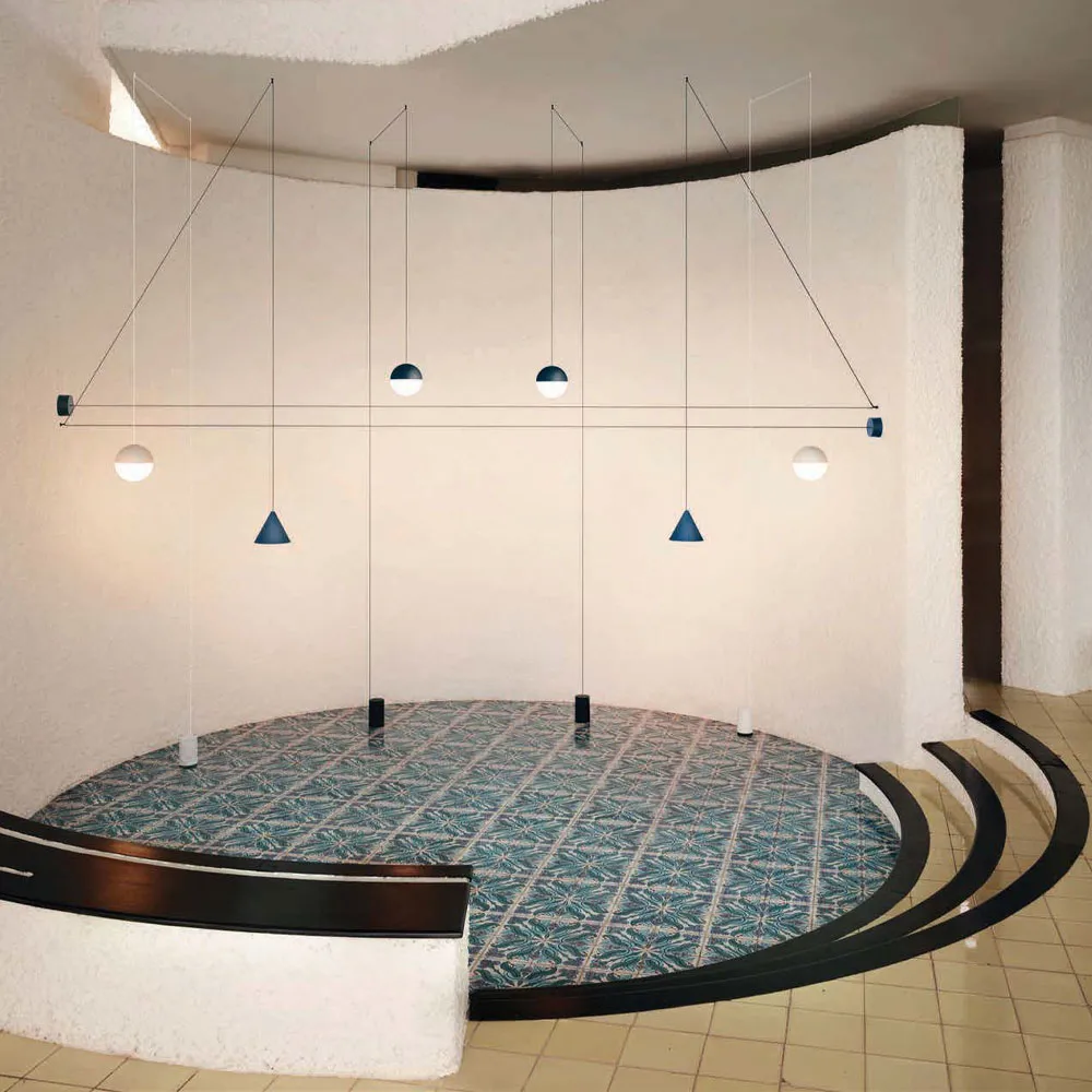 String Light Sphere pendel, Sort, 22 m kabel Flos