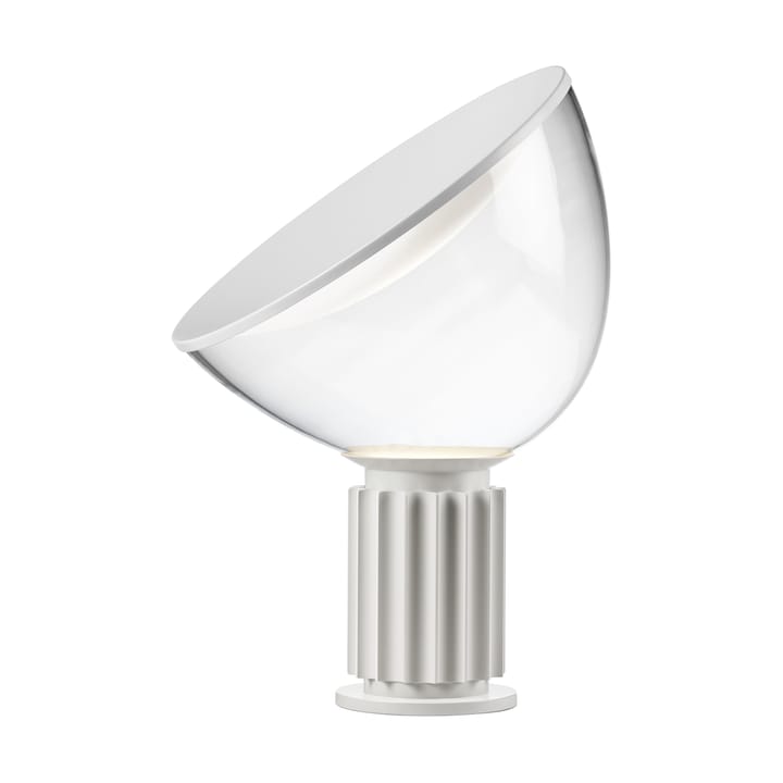 Taccia Small bordlampe LED 48,5 cm - Mat hvid-glaskuppel - Flos